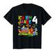 Kinder Süße Kinder & Zoo 4 Geburtstagsfeier - 4 Jahre alt Geschenk T-Shirt