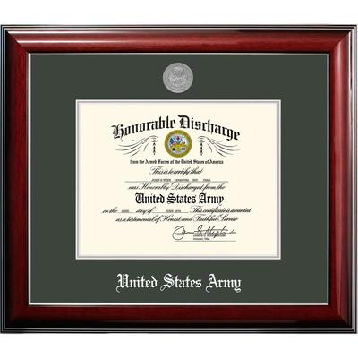 Patriot Frames Army 8.5x11 Discharge Classic Frame with Silver Medallion