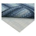 Rug With Rug Pad Lakeland Navy Blue Washable Braided Indoor and Outdoor Rug 20 x 30 Bathroom Entryway and Kitchen Rug