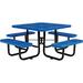 Global Industrial 46 Perforated Square Picnic Table Blue