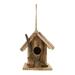 FRCOLOR 1Pc Wooden Bird House Natural Wood Birdhouse Bird Home Gardening Decoration