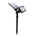 6-LEDs Solar Powered Lawn Light Garden Stake Light Outdoor Dual Installation Mode Projection Lamp Spot Lamp For Pathway Yard (Colorful RGB)