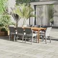 Amazonia Forest Haven 9-Piece Solid Wood 100% FSC Patio Dining Set
