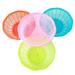 NUOLUX 4pcs Plastic Rice Basket Multifunctional Fruit Vegetables Colander Washing Baskets Kitchen Tools (Random Color)