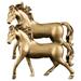 FRCOLOR 2pcs Copper Horse Statue Retro Horse Figurine Horse Sculpture Desktop Adornments