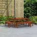 Amazonia Patio Paradise 5-Piece Solid Wood 100% FSC Patio Dining Set Seats: 8