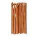 TOYMYTOY 1 Set of 12Pcs Knitting Rod Knitting Crochet Wheel Needle Knitting Stick Smooth Knitting Needle Set Hand Knitting Tool for Sweaters Scarves Carpets (Light Brown)