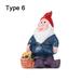 Cartoon Handicraft Hand-painted Micro Landscape Miniature Dwarfs Statue Fairy Garden Gnomes Desktop Decoration Mini Gnome Figurines TYPE 6