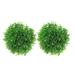 Artificial Plant Topiary Balls 2Pcs Artificial Plant Topiary Balls Green Leaves Balls Artificial Grass Balls