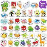 600PCS Punny Teacher Stickers for Students Funny Teacher Reward Stickers for Kids Classroom Supplies Motivational Potty Training Stickers Cute Animal Incentives Stickers for Kids Toddlers School Home