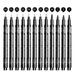 Micro Fineliner Drawing Art Pens: 12 Black Fine Line Waterproof Ink Set Artist Supplies Archival Inking Markers Liner Professional Sketch Outline Crafts Anime Sketching Watercolor Kit Stuff