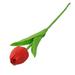 Artificial Tulips Real Touch Tulips Flowers Faux Tulip Flowers for Wedding Home Party Balcony Yard Bar Decoration(Red)