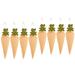 8pcs Carrots Garland Wall Hanging Decor Carrots Pendant for Easter Banner Fireplace Shower Cabinet Photo Props
