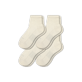 Men's Modern Rib Quarter Sock 4-Pack - Soft White - Medium - Bombas