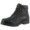 Winterboots DOCKERS BY GERLI, Herren, Gr. 46, schwarz, Leder, casual, Schuhe, Workerboots, Schnürstiefel mit Blockabsatz