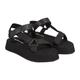 Calvin Klein Jeans Damen Sandalen Sommer, Schwarz (Black), 39