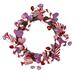 Northlight Seasonal Candies & Hearts Valentine's Day 20" Polyethylene (PE) Wreath Most Realistic Faux in Pink | 16 H x 16 W x 3.5 D in | Wayfair