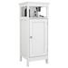 Red Barrel Studio® Freestanding Bathroom Cabinet Manufactured Wood in Brown/Gray/White | 31.5 H x 12.6 W x 12 D in | Wayfair