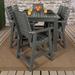 Beachcrest Home™ Midwest Rectangular 6 - Person Outdoor Dining Set Plastic in Blue | 43.3" H x 55.5" W x 86.5" L | Wayfair