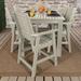 Beachcrest Home™ Midwest Rectangular 6 - Person Outdoor Dining Set Plastic in White | 43.3" H x 55.5" W x 98.5" L | Wayfair