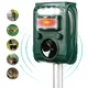 Solar Animal Repeller Ultrasonic PIR Motion Sensor Repellent Outdoor Garden Pest Bird Cat Dog Bat