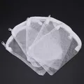 5 Pcs/Set Aquarium Filter Bag Fish Tank Mesh Bag Zipper Net Pond For Bio Ball Active Carbon