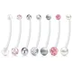 Pregnancy Belly Button Rings Long Bar Sport Maternity Plastic Bioplast Silicone Flexible Navel Belly