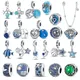 925 Sterling Silver Ocean Series Mermaids Shell Charms Beads Fit Pandora 925 Original Bracelets Fine