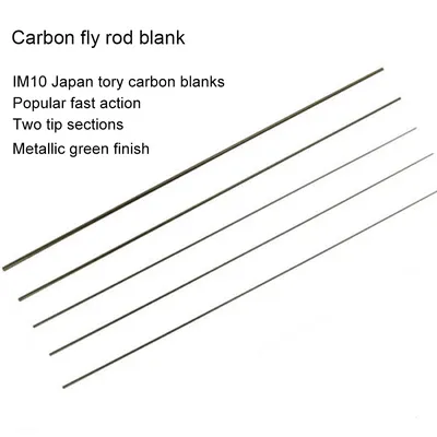 Aventik Freshwater IM10 7'6'' 8'6'' 9'0'' High Mould Carbon Fly Rod Blanks Two Tips Fly Fishing Rods