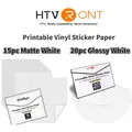 Htvront 8 5 Blatt 11x in matt glänzendem bedruckbarem Vinyl-Aufkleber papier a4 selbst klebendes