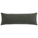 HiEnd Accents Stonewashed Cotton Canvas Vintage Chic Long Lumbar Pillow, 14"x42"