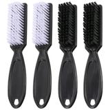Broken Hair Cleaning Brush 4pcs Plastic Hair Brush Barber Sweeping Duster Brush for Cleaning Broken Hair
