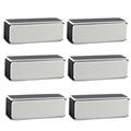 nail sanding block 6 Pcs Durable Tofu Block Sponge Four Side Nail Polishing Strip Emery Board Nail Buffers Sanding Blocks Nail Tools Supplies (Grey)