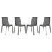 HomeStock Contemporary Chic Outdoor Dining Chair Set of 4