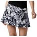 Queen of the Court Black and White Floral Tennis Skirt | Pickleball | Running Skort Size Small 6-8