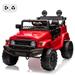 EastVita 12V Ride on Truck Car [Licensed Toyota] Ride on Car with Remote Spring Suspension Control Ride on Toys with EVA Tires USB Music LED Lights Ride on Toy for Kids 3 Age +