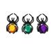 halloween finger rings 25pcs Assorted Color Halloween Toys Finger Ring Funny Spider Plastic Rings Children Diamond Spider Ring Party Favors Toys