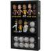 Display Case Cabinet To Hold Bobble Head Bobblehead Wobbler Figurine Baseball Cubes (Black)