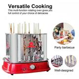 Farfi Electric Oven Multifunction Vertical Automatic Rotating Grill Smokeless Meat Shashlik Roaster Cooker Machine for Home Party Barbecue