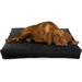 X-Small -24 x 18 x 4 - Shadow Gray Premium Organic Hemp Dog Bed - Organic Latex Fill - Removeable Cover
