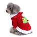 Dog Clothes Fashionable Pets Costumes Christmas Dog Costume Party Suits for Puppy Dog Size L Red