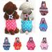 Deyuer Female Dog Diaper Cute Comfortable Washable Polka Dot Striped Sanitary Diaper Pet Physiological Pants for Home Polka Dot Pink