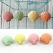 Deyuer Shell Shape Squirrel Hamster Calcium Teeth Mouth Grinding Stone Parrot Cage Toy Random Color