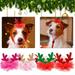 HEVIRGO Christmas Pet Hat Wear Resistant Shiny Visual Effect Gauze Design Super Soft Non-Fading Xmas Pet Dog Cat Sequins Hat Decoration Pet Supplies