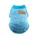 Yuehao Dog Sweaters for Small Dogs Pet Dog Classic Sweater Soft Fleece Coat for Small Medium Dog Warm Pet Dogs Cat Cloth Soft Puppy Customes Clothes Pet Supplies Sky Blue