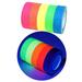 Glow in the Dark Party Supplies Glow Neon Party Supply Set 5 Rolls Blacklight Luminous Tape 5m Neon Streamer Garland 5Pcs Fluorescent Decor