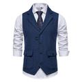 Jacket Mens Winter Coats for Men Men s Herringbone Tweed Suit Vest Vintage Lapel Vest Men s Coat Motorcycle Jacket New Arrival Blue XL