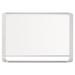 Lacquered Steel Magnetic Dry Erase Board 24 x 36 in. Silver & White