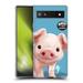 Head Case Designs Officially Licensed Animal Club International Faces Pig Soft Gel Case Compatible with Google Pixel 6a