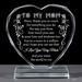 To My Mom Gifts from Daughter Son Laser Engraving Glass Keepsake for Mom